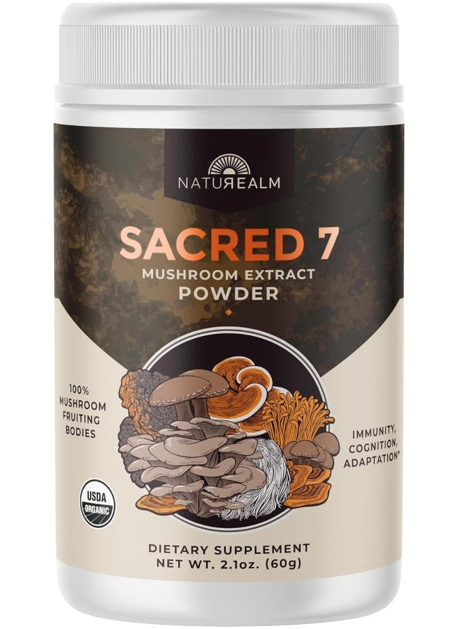 Sacred 7 Mushroom Extract Powder 60 Gram
