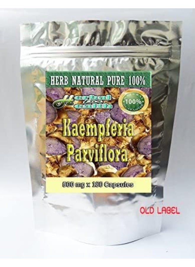 Kaempferia Parviflora-Black Ginger-Black Galangal-Krachai Dum In Thai 500 Mg. 180 Caps.From Thailand