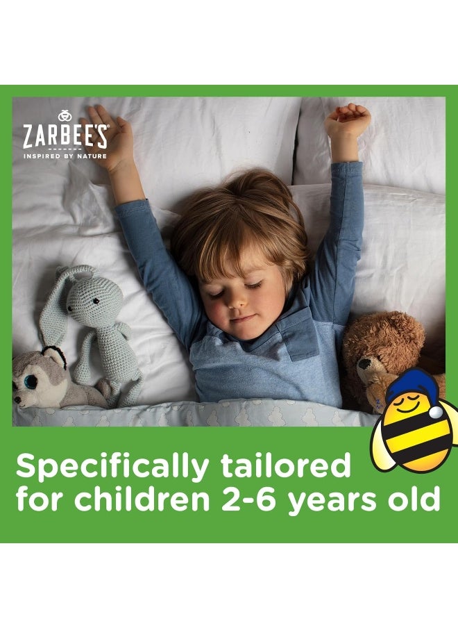 Kids Cough + Mucus Nighttime for Children 2-6 with Dark Honey, Ivy Leaf, Zinc And Elderberry, Mixed Berry Flavor, 118 ML