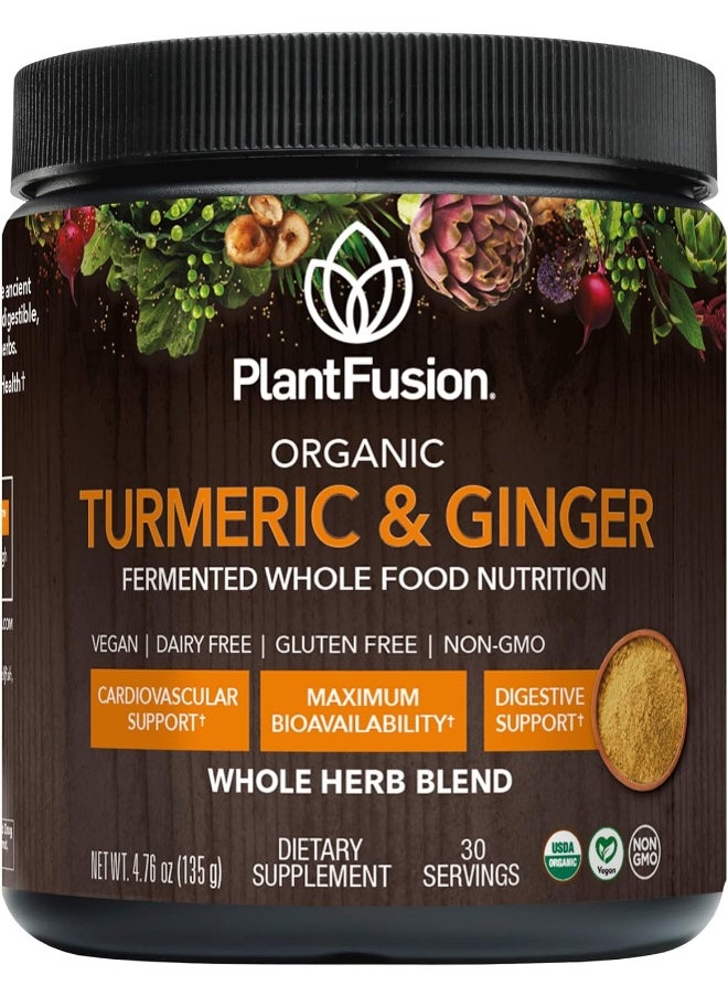 Organic Fermented Turmeric And Ginger Drink Mix, 130 G