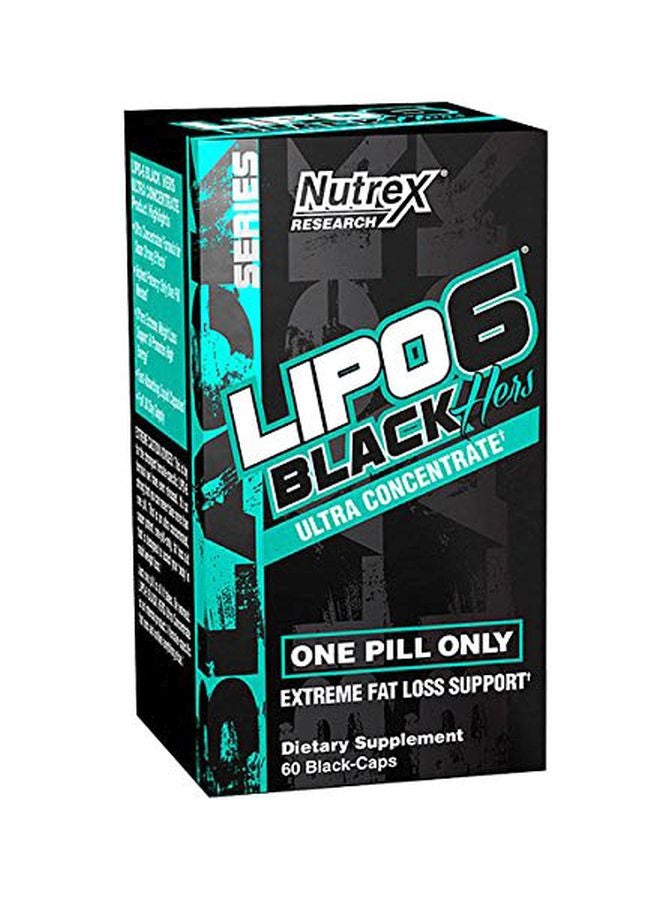 Lipo-6 Black Hers Dietary Supplement - 60 Capsules