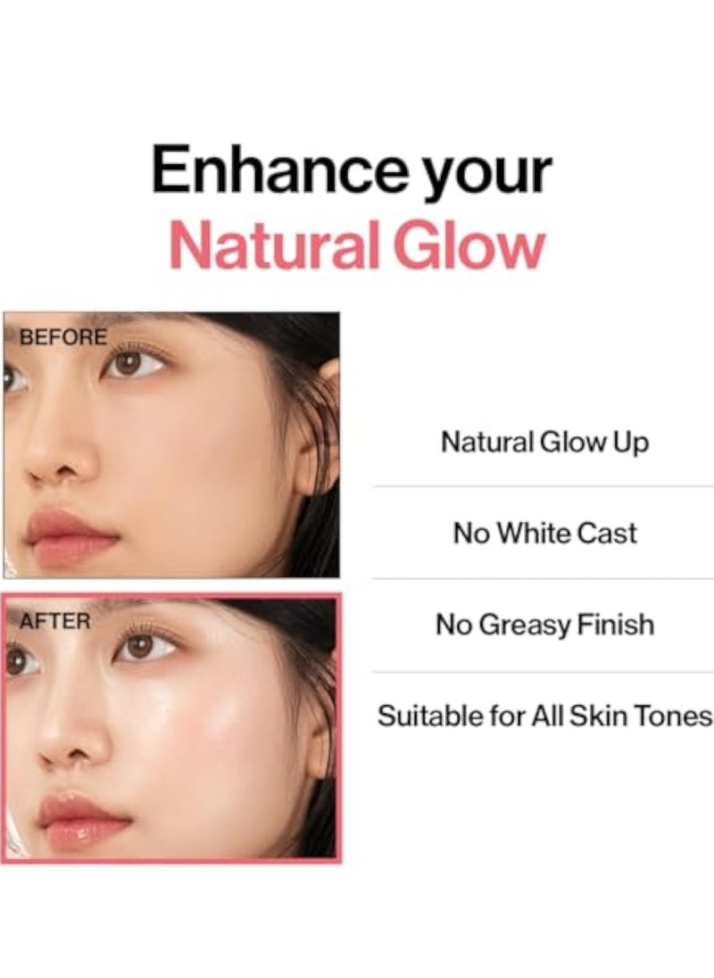 d'alba Piedmont Italian White Truffle Waterfull Tone-up Sunscreen, pure and Vegan hybrid pink tinted moisturizer, glow and brightening sunscreen, gentle and safe use sunscreen
