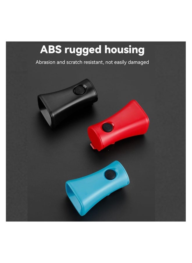 Electric Bike Horn, 120dB Electronic Bicycle Bell with 300mAh Button Battery, IPX4 Waterproof, Loud Bike Bell for Adults/Kids Mountain Bike Scooters Handlebar Adjustable, Cycling Alarm Loud Horn