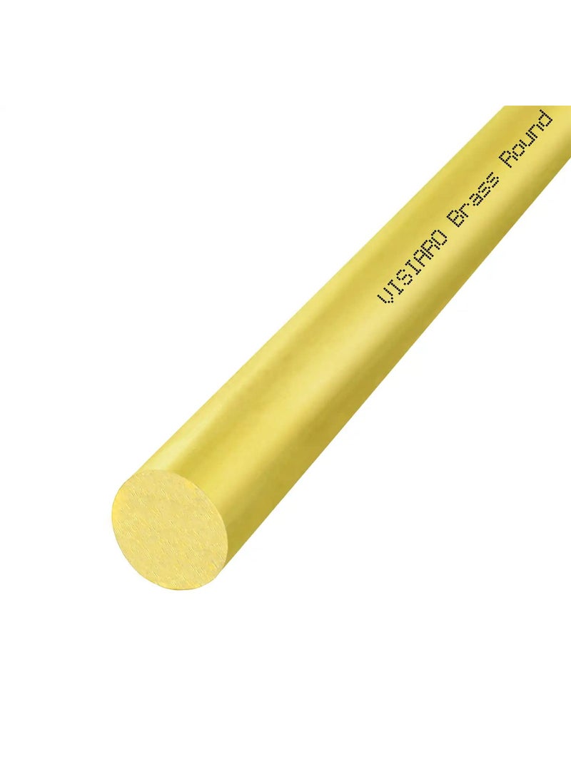 Visiaro Hard Brass Round Bar Rod 1mtr Outer Dia 716 inch Pack of 1