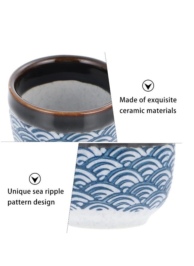 Porcelain Bottle Set, Japanese Porcelain Pottery Cups Crafts, Hand Painted Design Sushi Restaurant Style, Traditional Ceramic Tea Cups for Home Party Gadgets 1 Drink Pot and 4 Cups