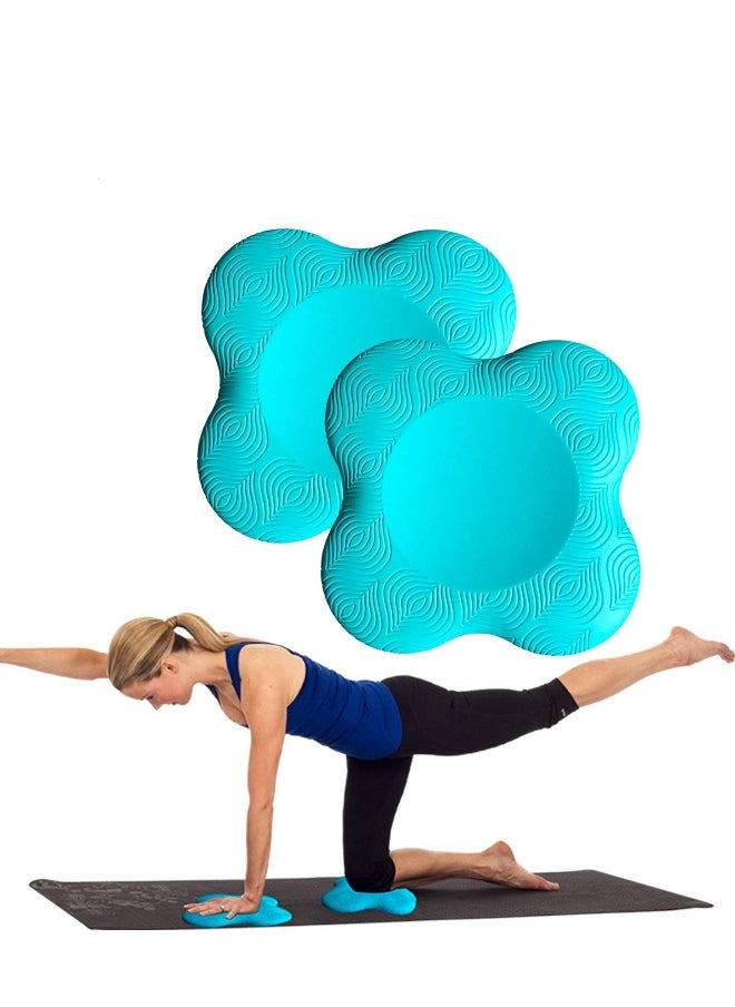 Yoga Knee Pad 2 Pcs Extra Thick Foam Cushion for Women Knees Elbows Wrist Hands Head Foam Yoga Pilates Home Gym Work Out Gardening Kneeling Pad