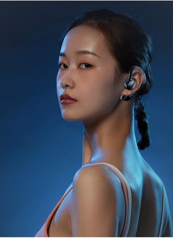 Wireless Bluetooth Headset with Noise Cancelling Mic - 48 Hours Talk Time, Ideal for Sports, Business, Office, Driving, and Trucking - Comfortable Earpiece for Cell Phones
