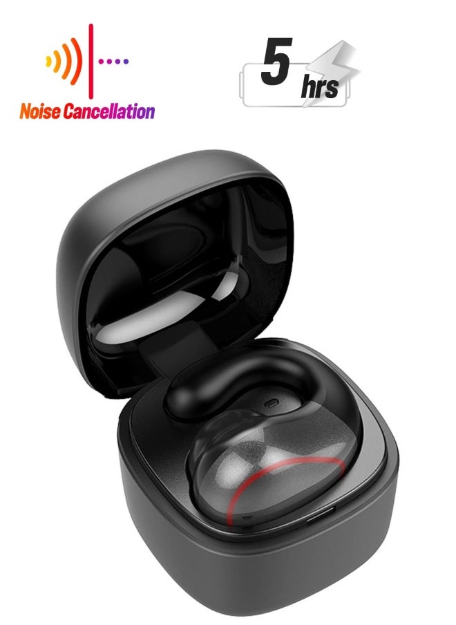 Mini Wireless Open Earbuds with Mic for iPhone and Android, True Wireless Bluetooth Earphones for Small Ear Canals, Perfect for Running and Cycling