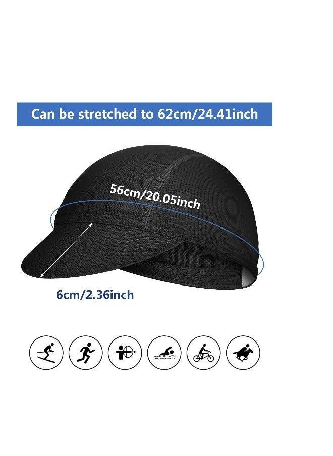 Cycling Cap, Breathable Bicycle Caps, Sun Proof Helmet Liner Hat, Bicycle Cycling Biking Running Hat, for Women Men Running Outdoor Sports