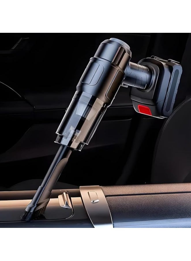 Wireless Handheld Car Vacuum Cleaner – 3-in-1 Portable High Power 18000PA Suction & Blower with Brushless Motor, Long Battery Life for Car & Home (Up to 60 Min Runtime)