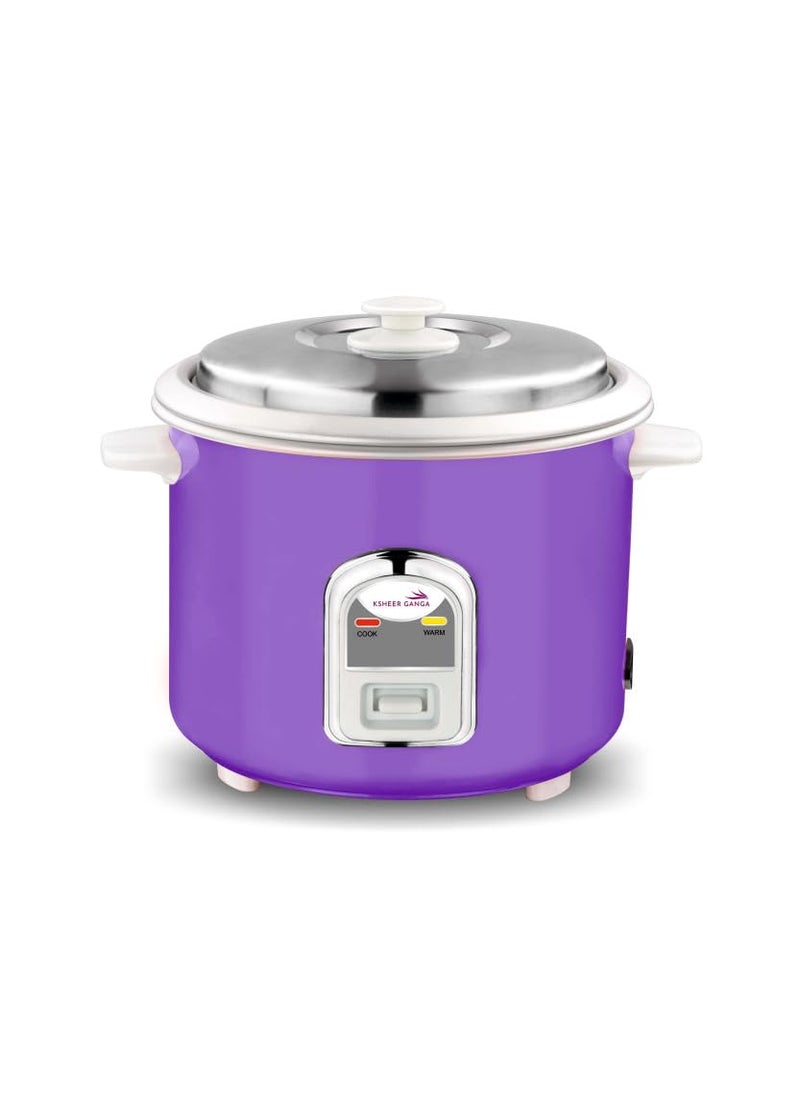 Ksheer Ganga 18 L Electric Rice CookerDetachable power cordDurable bodyCool touch handles1 year warranty on product 5 years warranty on heating plate Lilac 2 POT