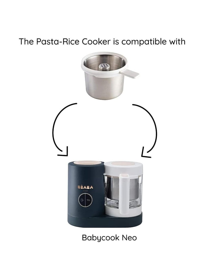 Baba Pasta Rice Cooker750 Grams CapacityStarchy Baby Food Cooking BasketBowl for Babycook NeoBabycook AccessoryStainless Steel 1 Count