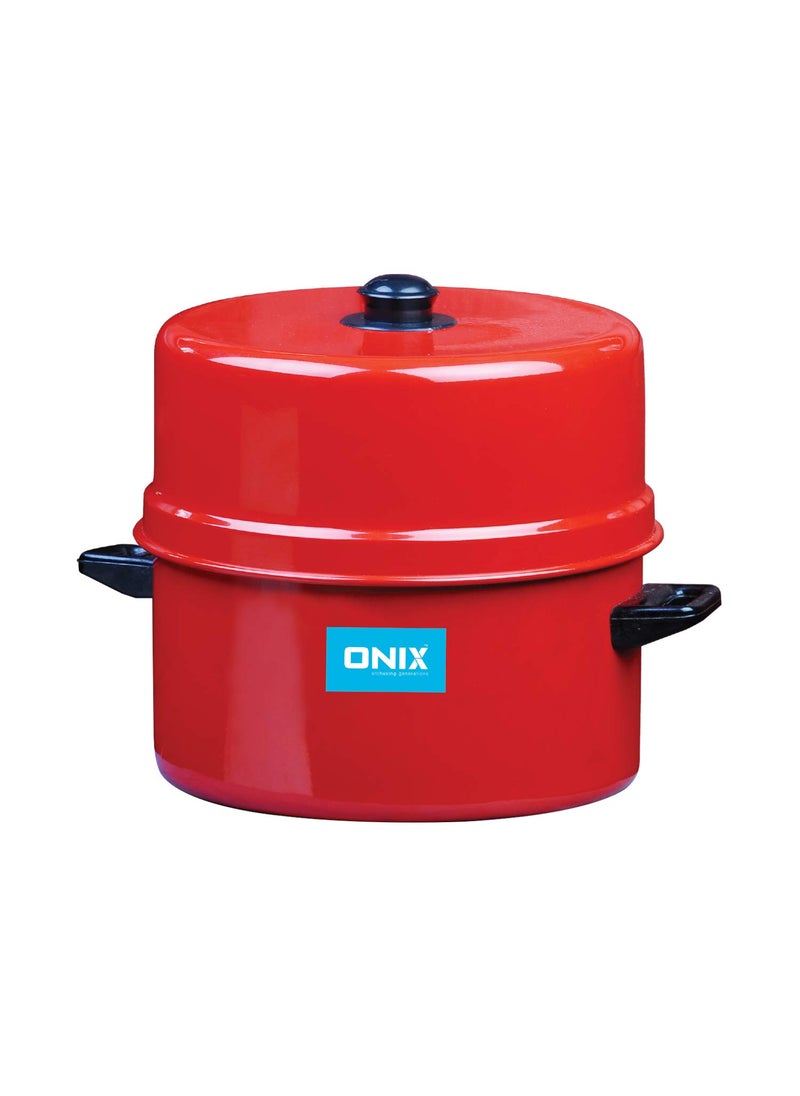 ONIX enthusing generations Choodarapetty Aluminium Rice Cooker With Stainless Steel Pot Ocp1L Upto 80 Energy Saving 1 Year Warranty Red 1 liter