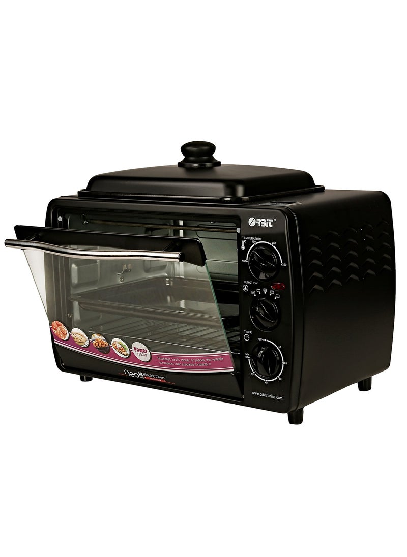 Orbit Neo 18 Litre 1200W Electric Convection OTG Oven Toaster Grill Black