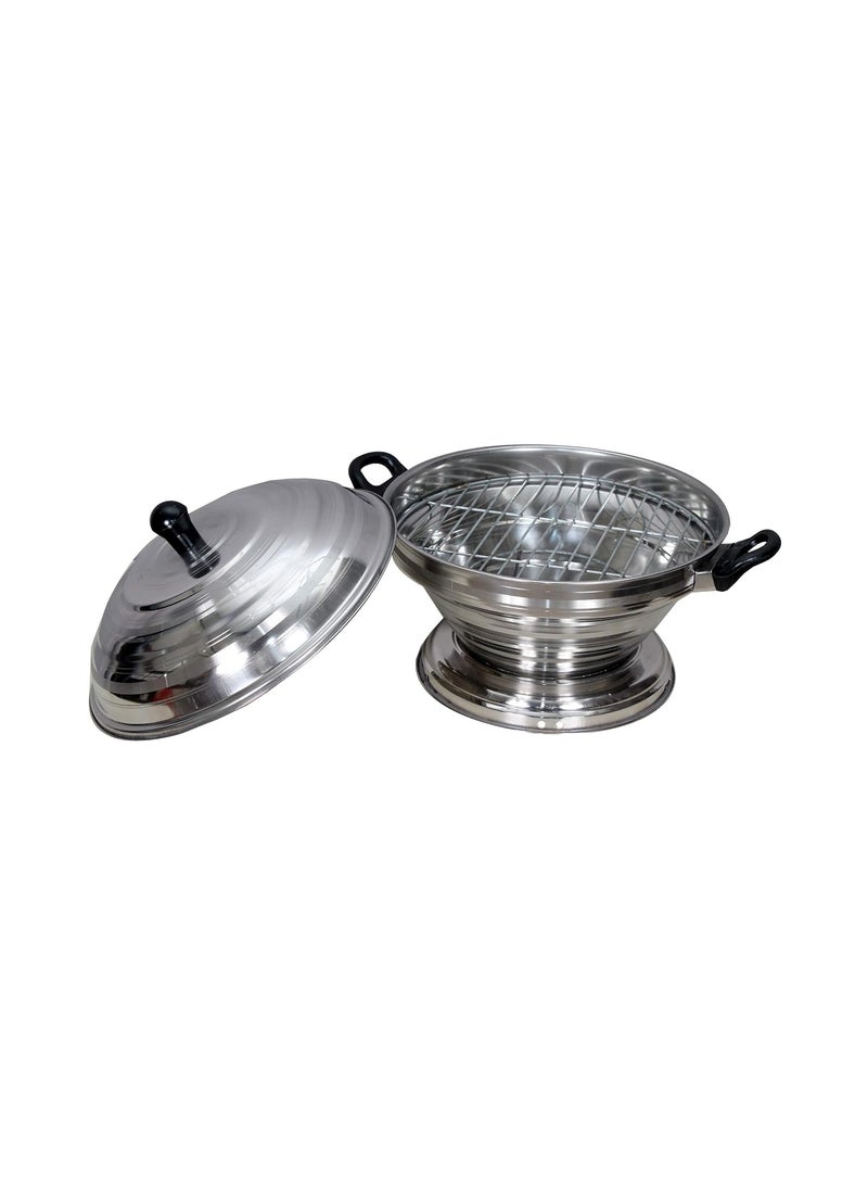 CORPORATE OVERSEAS Multi Purpose Steel Oven Gas Tandoor Barbeque Griller Bati Pizza Maker
