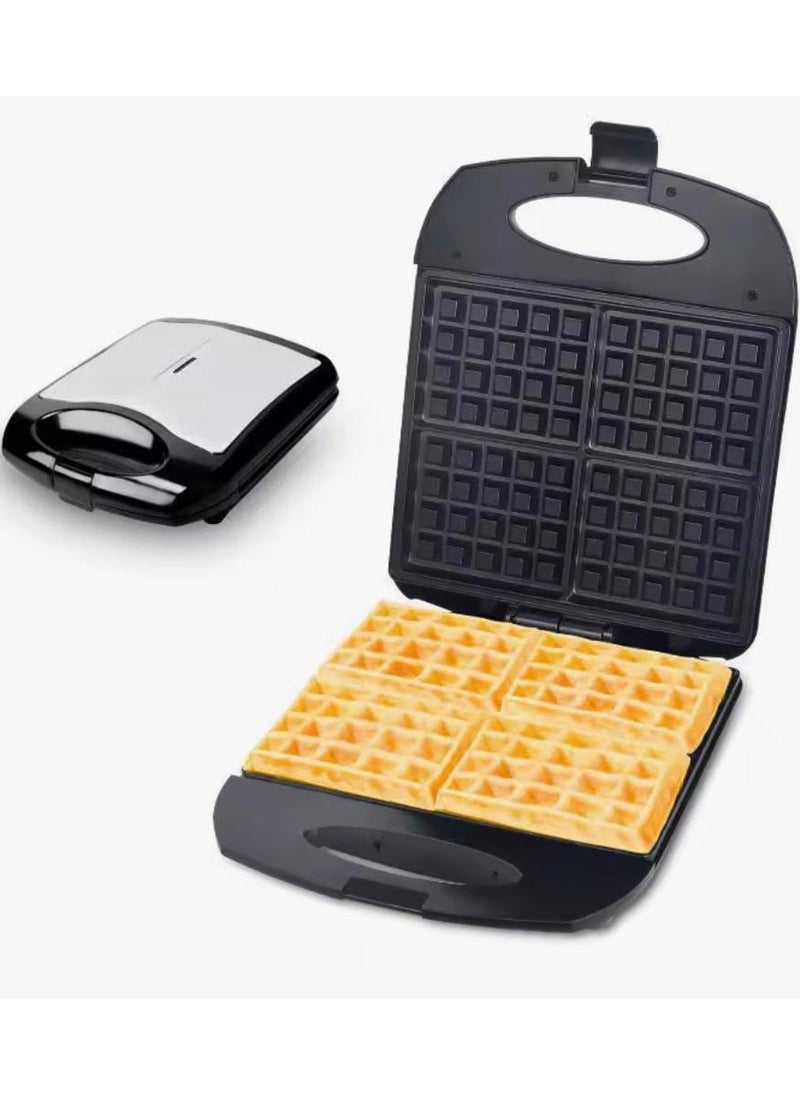 Waffle Maker – Non-Stick Electric Waffle Machine for Classic Belgian Waffles | Compact Waffle Iron with Cool-Touch Handle & Indicator Lights | Easy to Clean