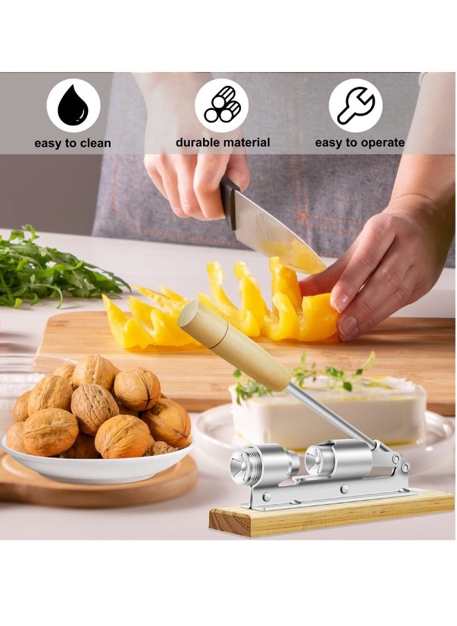 Nutcrackers for Nuts, Nut Crackers for Pecans, Heavy Duty Nut Cracking Tools, Adjustable Pecan Cracker Sheller, Pecan Nut Cracker Opener Tool for Walnuts Pecans Hazelnuts Almonds Brazil Nuts