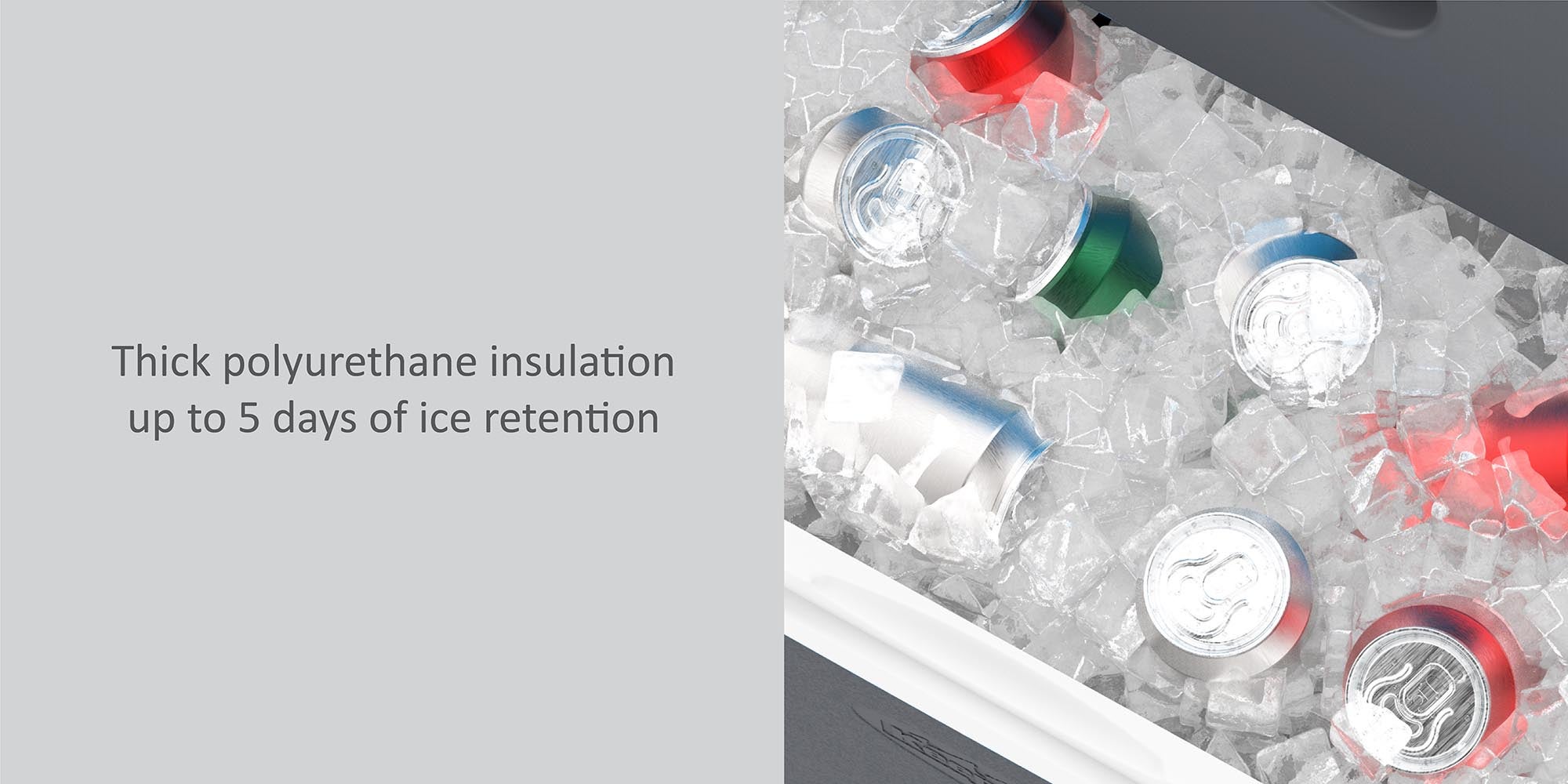 Keep Cold Plastic Picnic Cooler Icebox Lunchbox Multcolour 20.0Liters