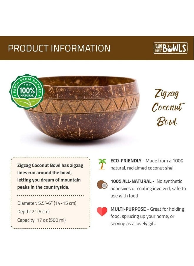 4Set Natural Coconut Bowls Wooden Spoons Straw Bowl Set Coconut Bowls Organic Reusable Eco-friendly Smoothie Bowls for Kitchen Decor Acai Bowls Smoothie Bowls