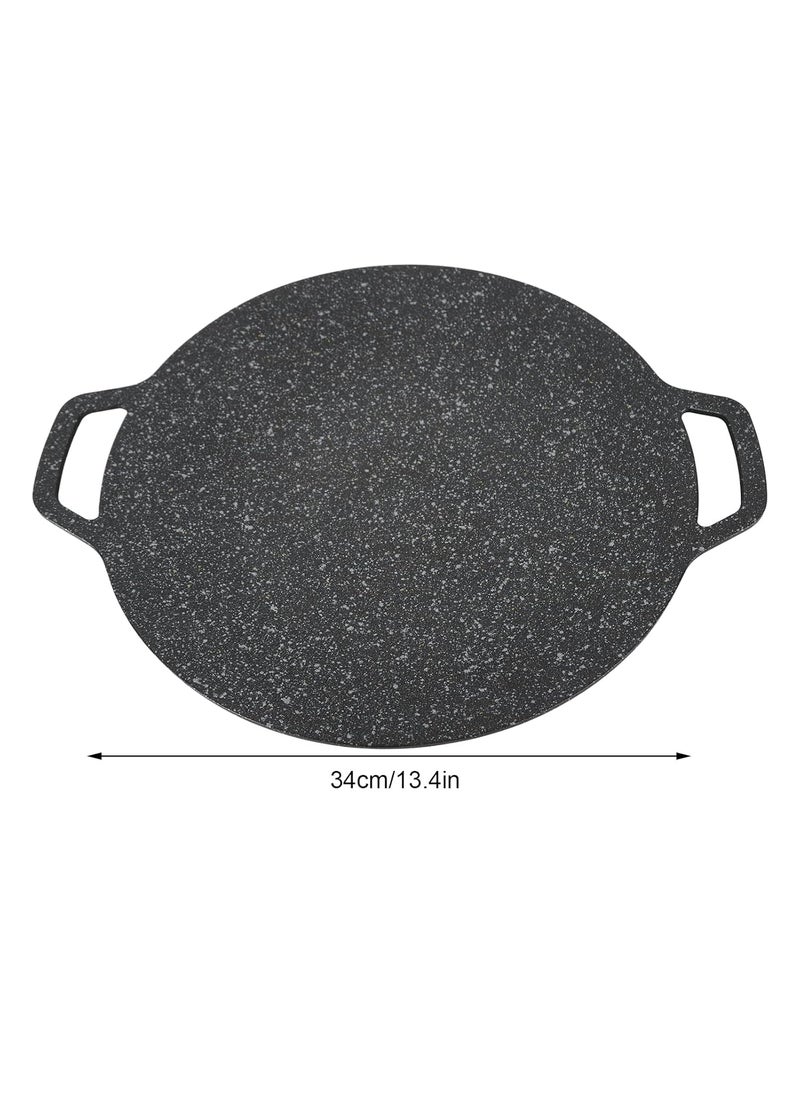 samusagya dhosa tawa Korean BBQ Frying Pan NonStick Large Size Double Handle Korean Griddle Pan Wide Application for Camping