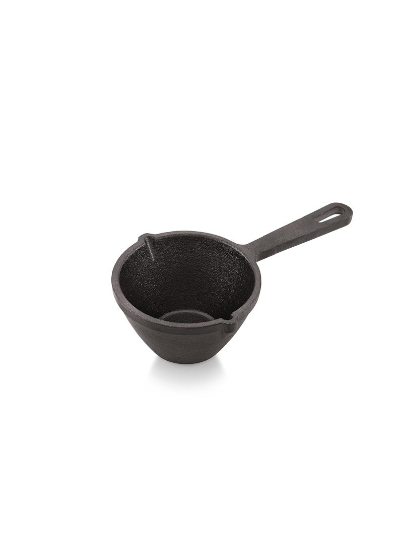 Tosaa Cast Iron Tadka Pan Vaghar Chounk Used for Frying Spices Dal Gas Induction Friendly Base Loha Baghar Small Size PreSeasoned Cookware for Kitchen 11 Cm
