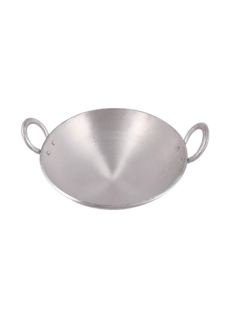 Tannu Craft Pure Aluminium KadhaiKadaiFrying Pan for Cooking Deep Fry Combo of 3 Kadai 2 Littter 3 Litter 4 Litter