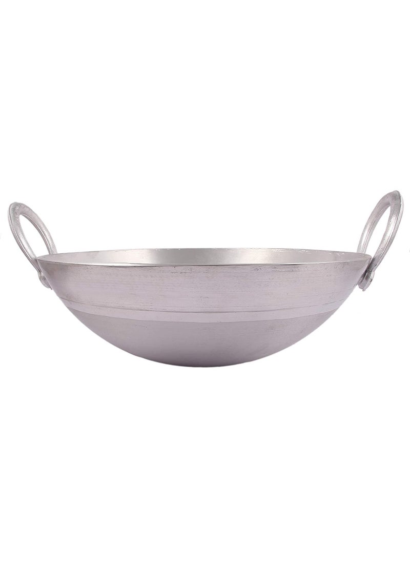 Tannu Craft Pure Aluminium KadhaiKadaiFrying Pan for Cooking Deep Fry Combo of 3 Kadai 2 Littter 3 Litter 4 Litter