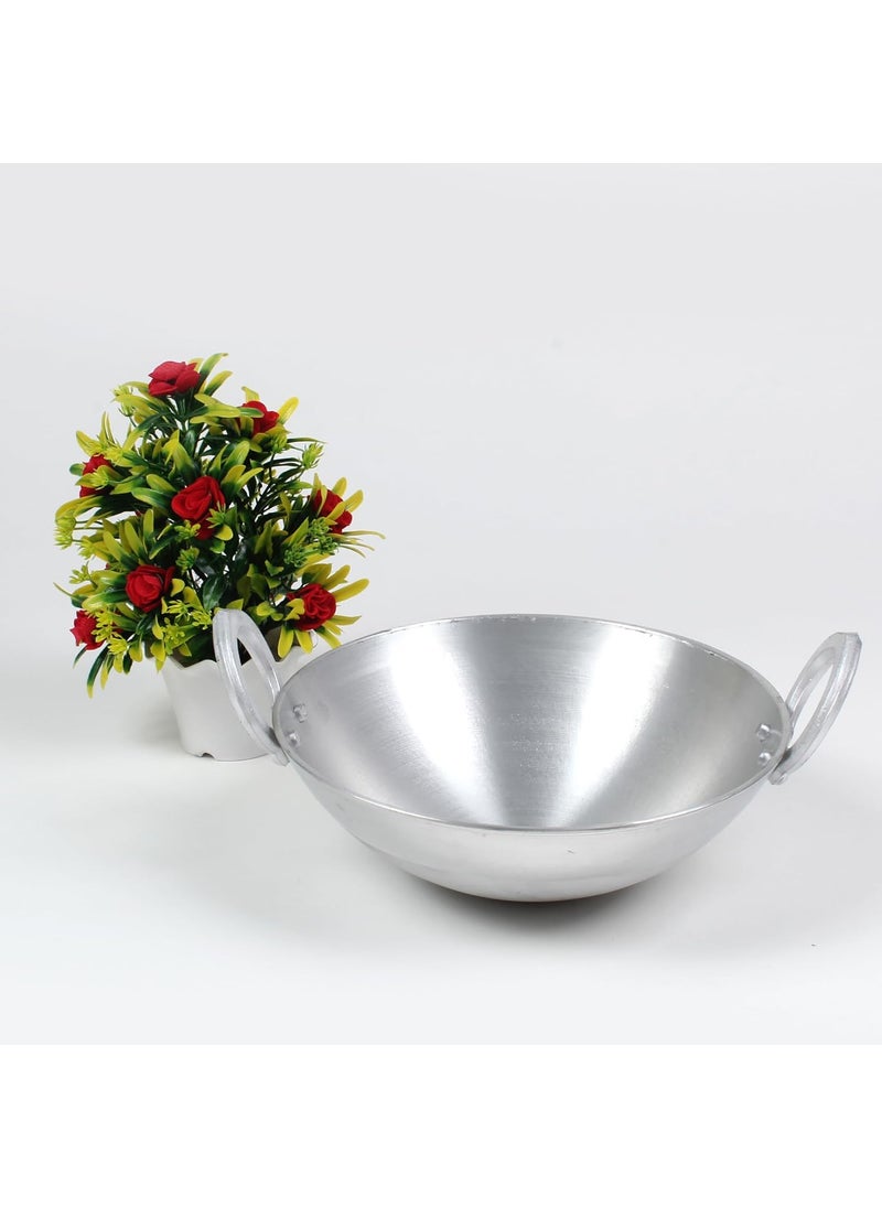 Gyarsilals Pure Aluminium kadhai Premium Range of Kadhai Deep Kadai Non Induction Kadai Heavy Base Kadai Deep Fry and Cooking 1 Litter Perfact for Home Hotel Kitchen Restaurant