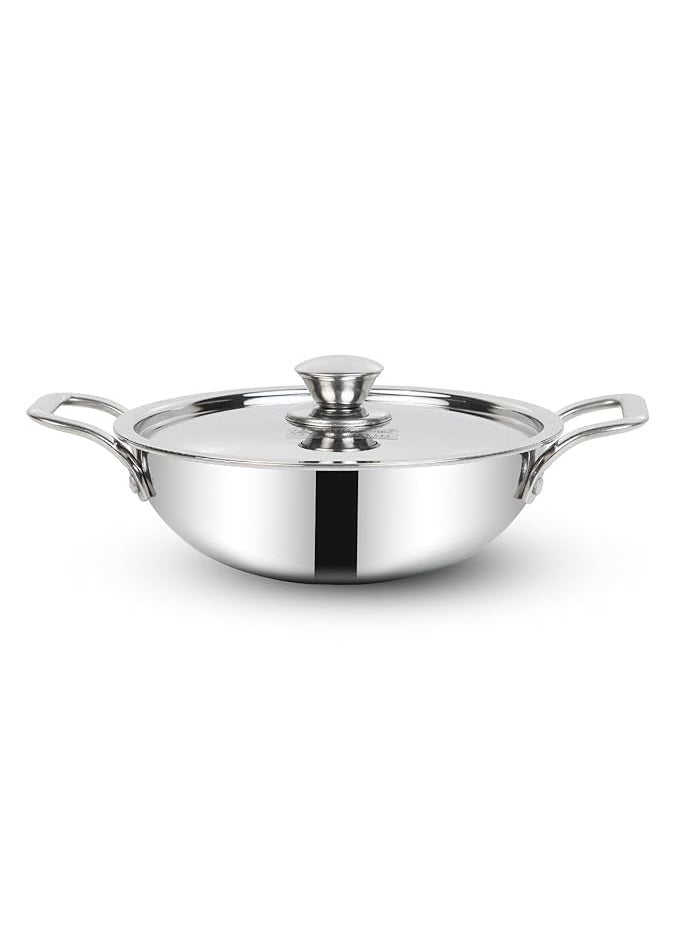 Eurostyle Stainless Steel Triply cookware Triply Kadai 21L