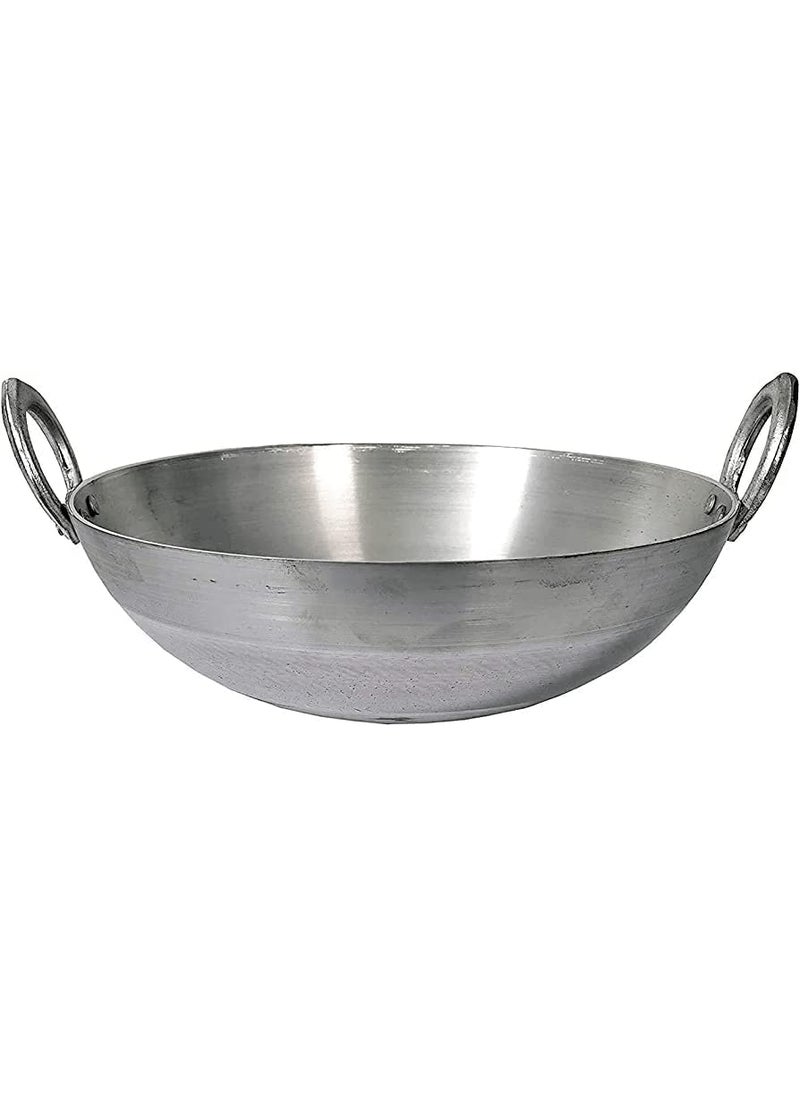 Tannu Craft Premium Range of Aluminum Kadhai Deep Kadai Non Induction Kadai Kadai Deep Cooking Kadai Deep Cooking 14 Litter