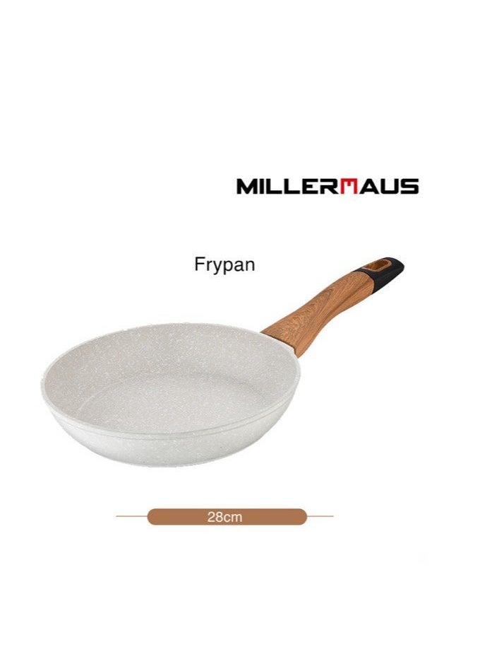 MILLERHAUS Aluminum Fry Pan Marble Non-Stick Coating, 28cm x 5.4cm, MH-4502