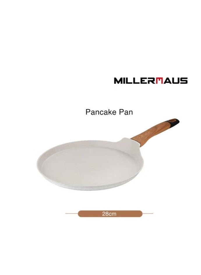 MILLERHAUS Aluminum Pancake Pan Marble Non-Stick Coating, 28cm, MH-4506