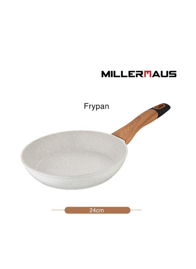 MILLERHAUS Aluminum Fry Pan Marble Non-Stick Coating, 24cm x 4.8cm, MH-4501