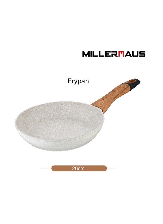 MILLERHAUS Aluminum Fry Pan Marble Non-Stick Coating, 26cm x 5cm, MH-4507