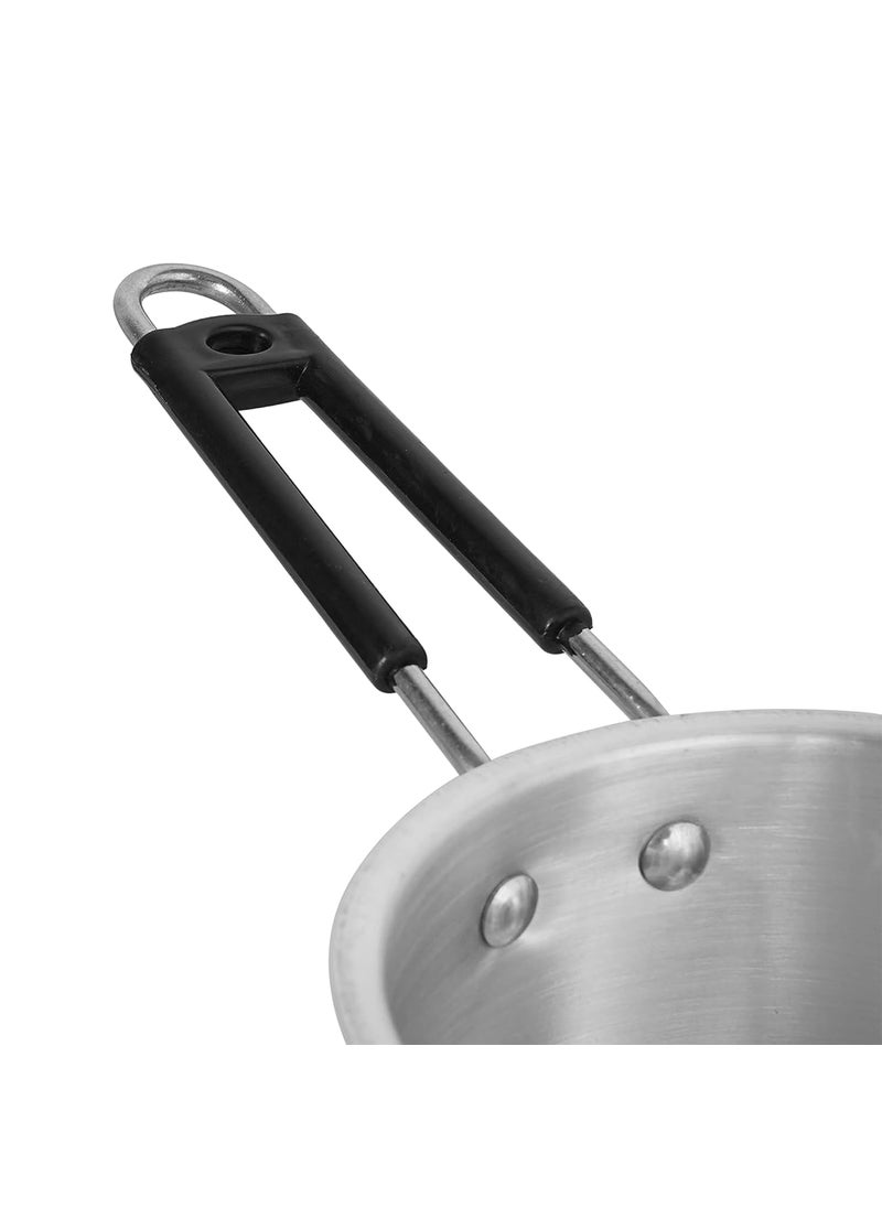 IDEAL PRIME Even Heat Distribution Aluminium Saucepan Set of 31152 Liter Durable Alu Milk Pan Tea Pan Tapeli Patila Donga Cookware Set Pack of 3