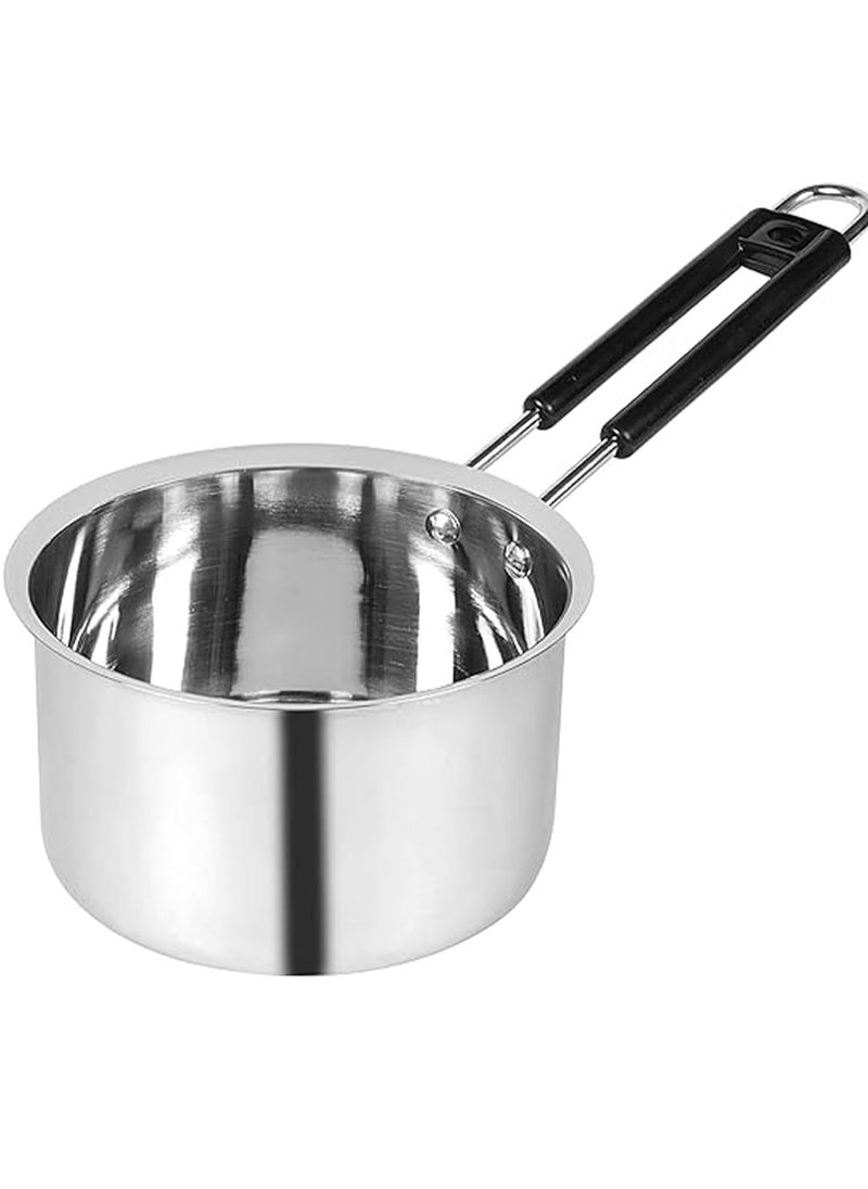 IDEAL PRIME Even Heat Distribution Aluminium Saucepan Set of 31152 Liter Durable Alu Milk Pan Tea Pan Tapeli Patila Donga Cookware Set Pack of 3