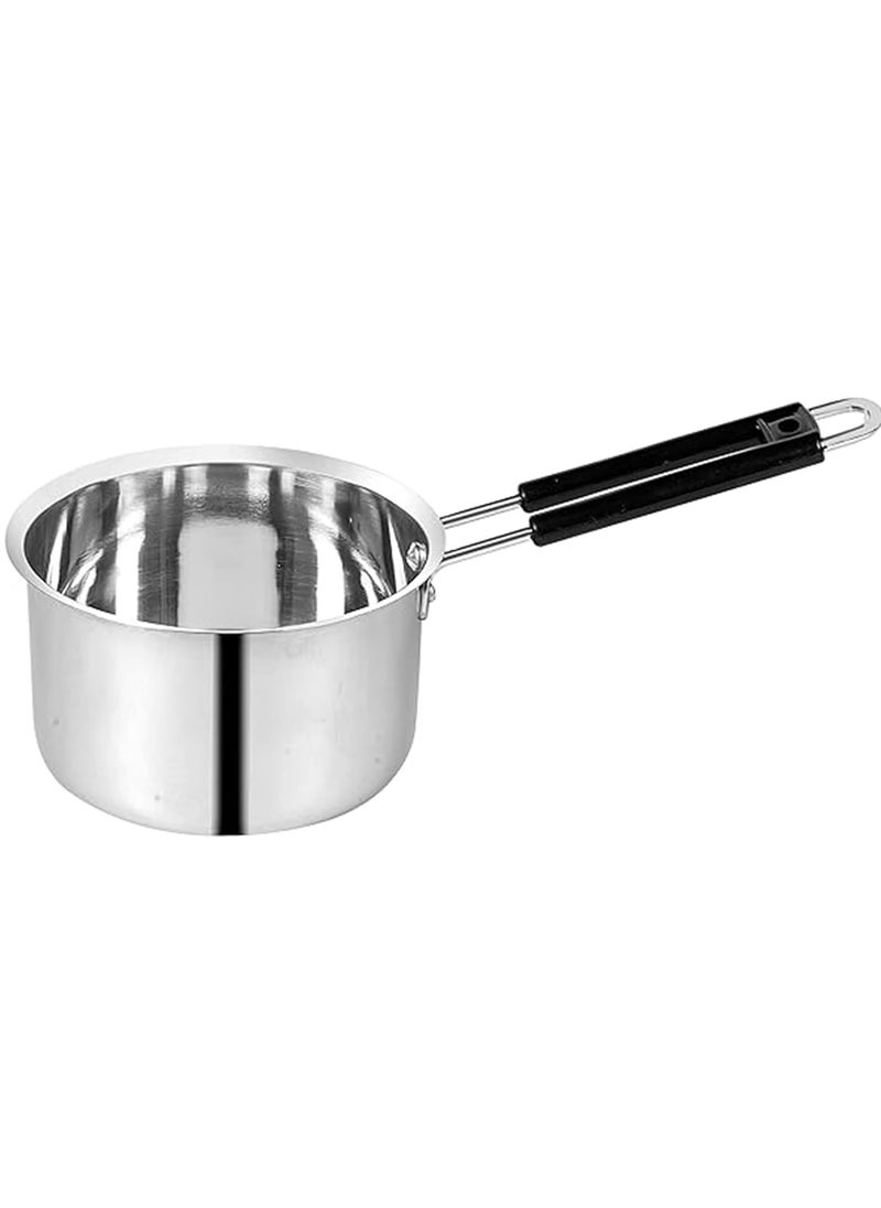 IDEAL PRIME Even Heat Distribution Aluminium Saucepan Set of 31152 Liter Durable Alu Milk Pan Tea Pan Tapeli Patila Donga Cookware Set Pack of 3