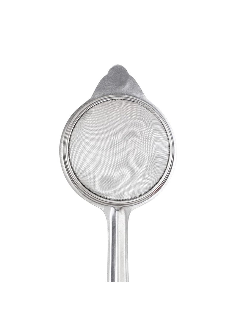 IDEAL PRIME Heavy Gauge Stainlesss Steel Saucepan Induction Bottom Tea Strainer Combo Durable Steel Milk Pan Team Pan Patila Tapeli Chai Channi Cookware Pack of 2