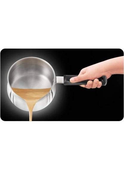 Stephy Aluminium Milk PanTea PanSauce Pan 15 LTR_18 cm with Black Bakelight Handle
