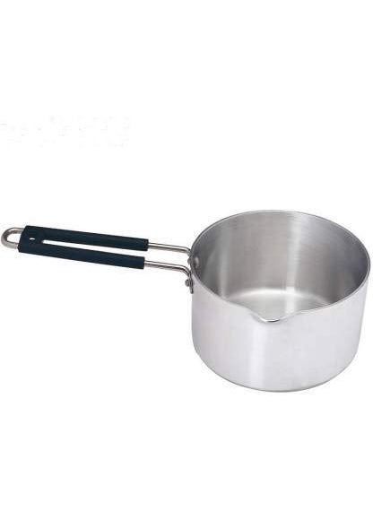 Stephy Aluminium Milk PanTea PanSauce Pan 15 LTR_18 cm with Black Bakelight Handle