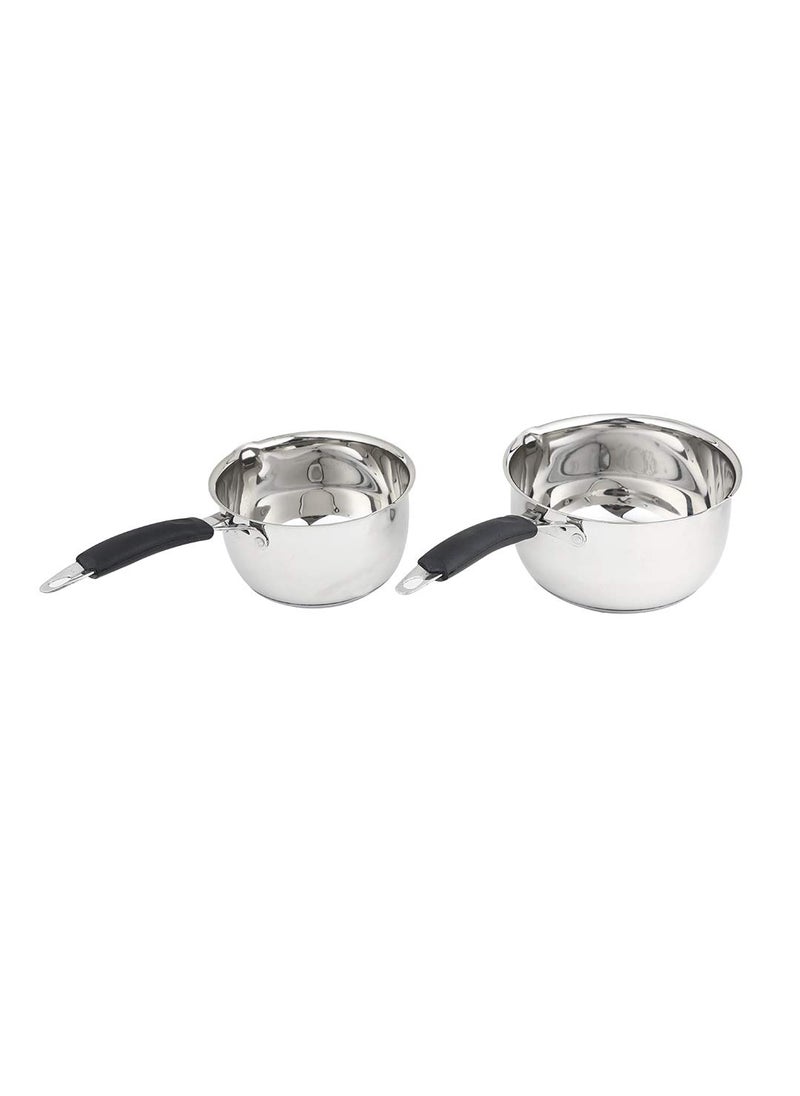 EON Dailyware Stainless Steel Set of Two Conical Saucepan 20 30 LTR