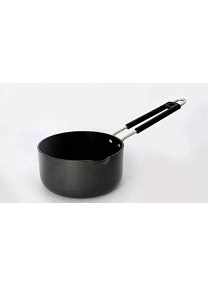 Stephy Hard Anodised Sauce PanMilk Pan with Aluminium Lid 185 cm 2 LTR _Pack of 1