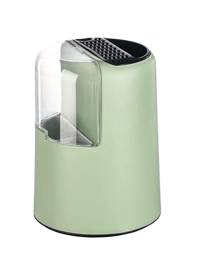 Knife Block with 360° rotating Knife Organizer Knife Holder Multifunctional Chopstick Cartridge Knife Holder Integrated Storage Box kitchen Countertop Chopsticks Holder Without Knives Green