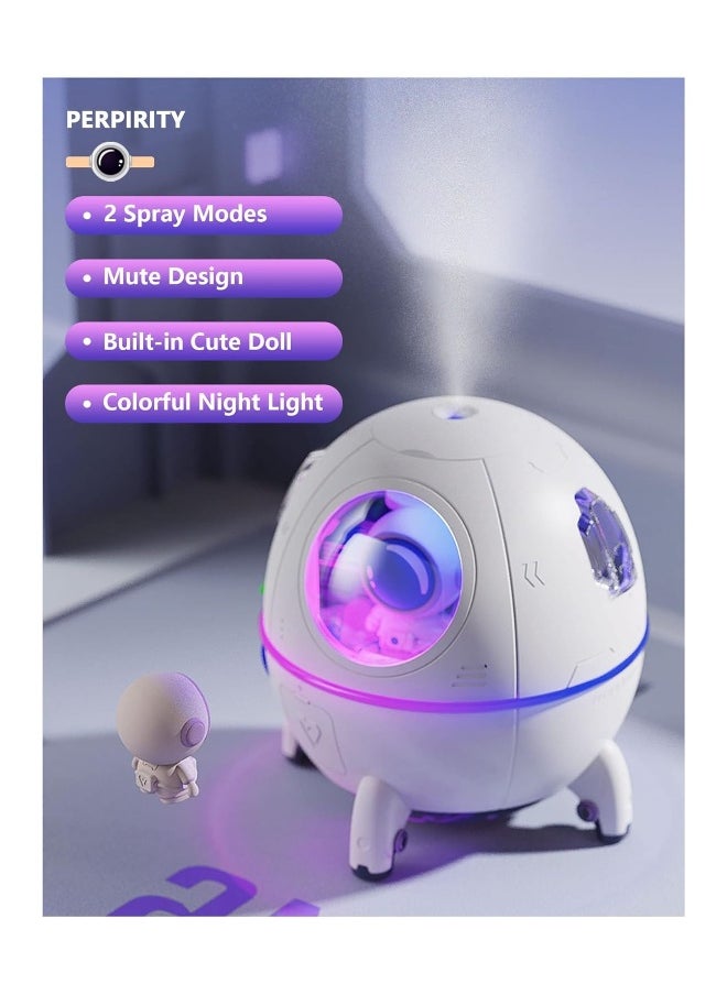 Mini Portable Humidifier, USB Desktop Small Humidifier with Auto Shut Off, Cool Mist Humidifiers 220ml, Colorful Night Lights, 2 Spray Modes, Quiet Humidifier for Bedroom Baby Plants Kids Home Travel