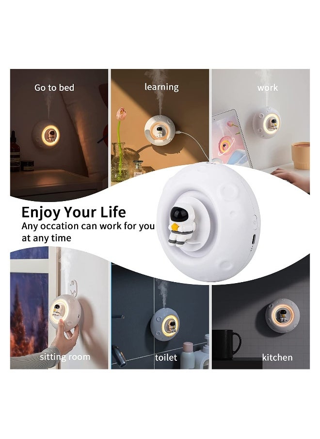 SYOSI Essential Oil Diffuser with Night light, Electric Air Aroma Diffusers for Home, Portable Aromatherapy Diffuser Humidifiers with Water