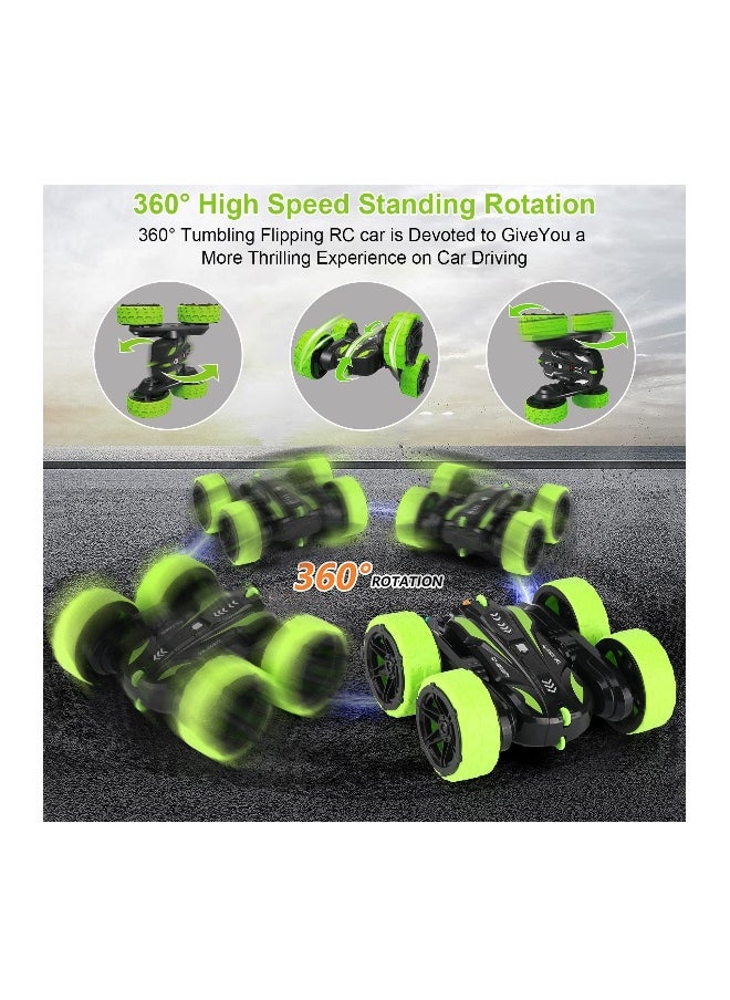 Remote Control Car RC Cars Stunt Car Toy 4WD 2.4Ghz Double Sided 360 Degree Rotating with Headlights Excellent gift on occasions
