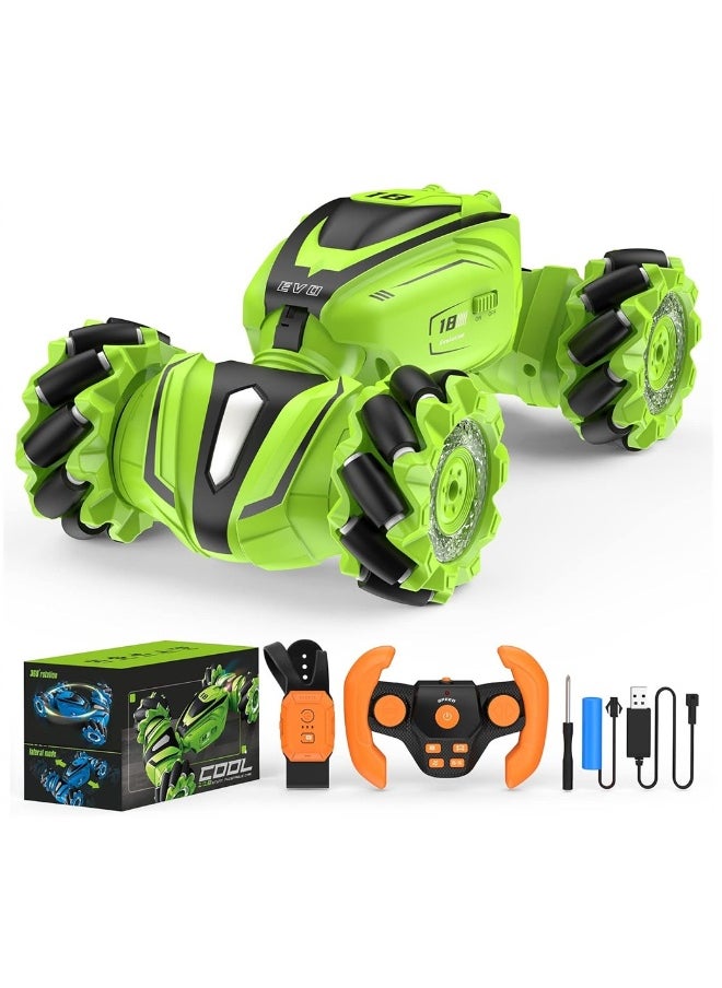Remote Control Car Gesture Sensing RC Stunt Toys for 6 to 12 Years Boys Girls Birthday Gifts Drift Hand Controlled Twist Cars Offroad 360° Rotation