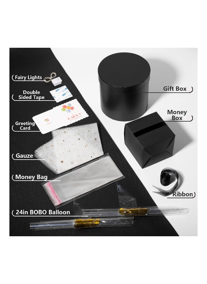 Surprise Pull Out Money Gift Box for Her - Cash Gifting Box with Balloon Surprise Kit for Wife, Girlfriend, Mother, Friend