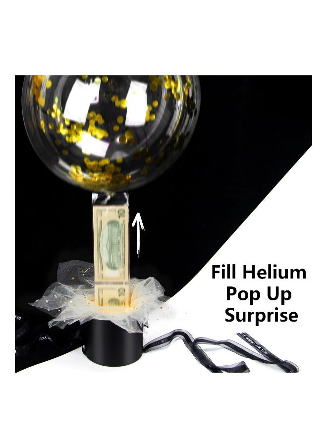 Surprise Pull Out Money Gift Box for Her - Cash Gifting Box with Balloon Surprise Kit for Wife, Girlfriend, Mother, Friend