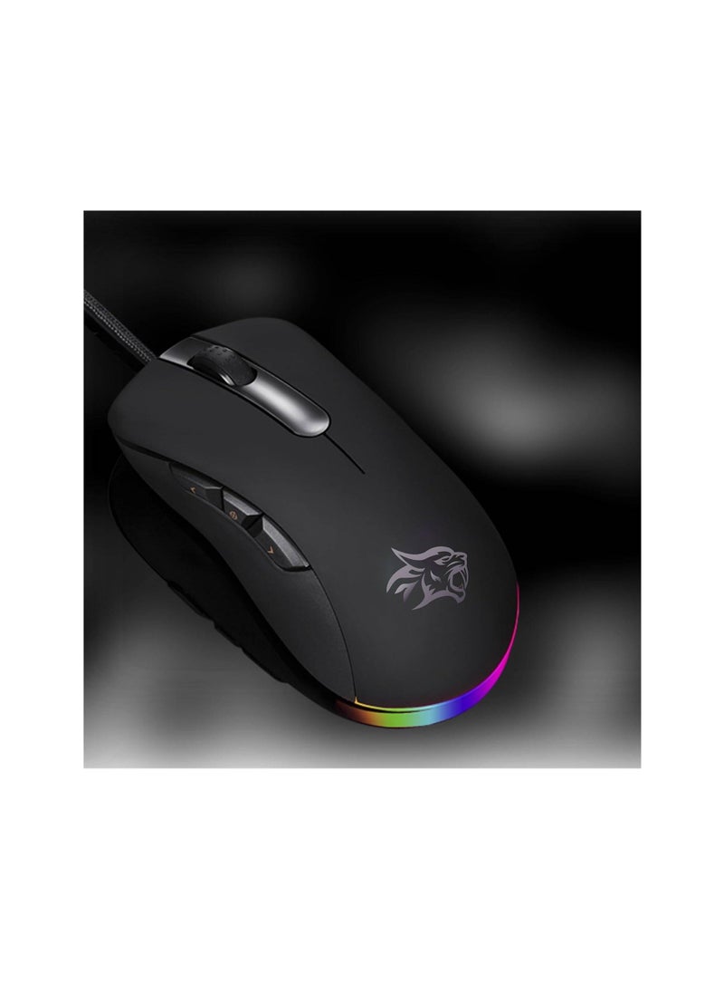 Porodo Gaming Blackhawk 8D Gaming Mouse PDX318 Black